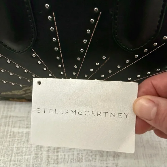 Stella McCartney Falabella Nashville Box Mini Bag Black Mountain View - Picture 15 of 16